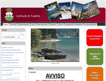 Tablet Screenshot of comune.tuenno.tn.it